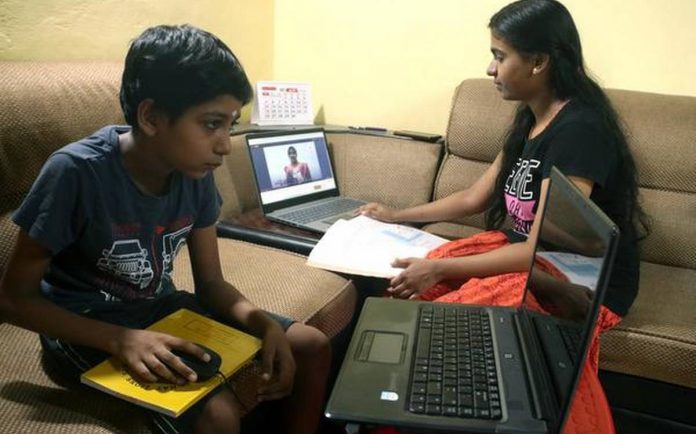 27% of students in central schools do not have laptops for online study