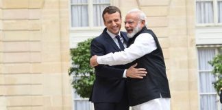 Emmanuel Macron and Modi